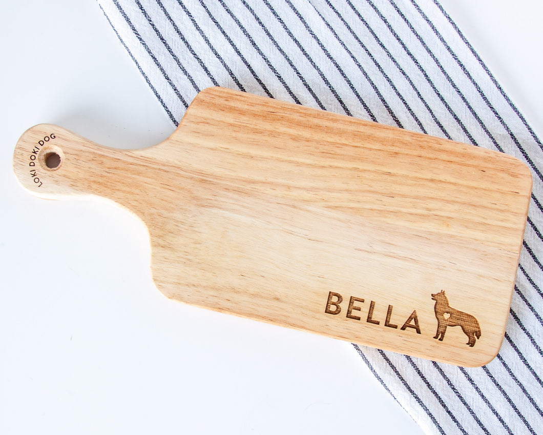 Barkuterie Board- Charcuterie Board for Dogs (Personalized with Breed) Modern Design