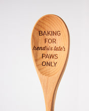 Load image into Gallery viewer, Engraved Wood Cooking + Mixing Spoon (Personalized) &quot;baking/ cooking for&quot; design
