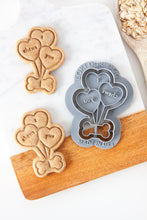 Load image into Gallery viewer, Heart Balloons &quot;I Chews You&quot; Dog Biscuit Cookie Cutter
