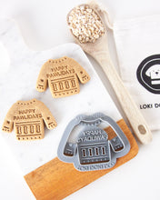 Load image into Gallery viewer, Ugly Christmas Sweater Dog Biscuit Cookie Cutter
