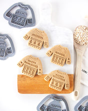 Load image into Gallery viewer, Ugly Christmas Sweater Dog Biscuit Cookie Cutter (PERSONALIZED)
