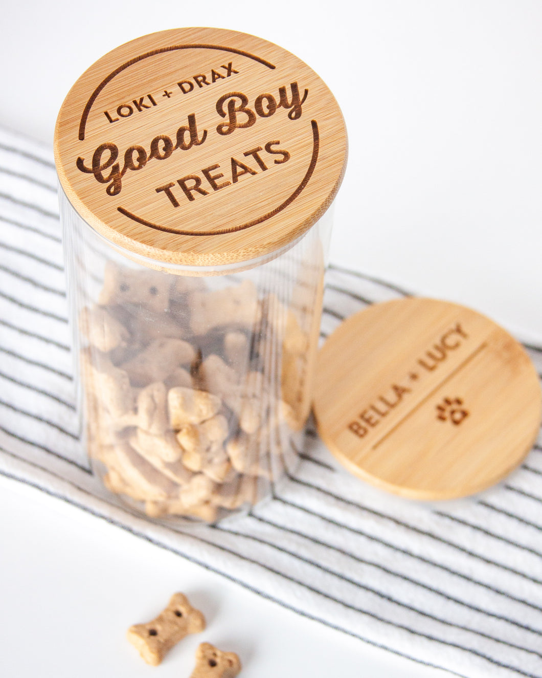 Treat Jar for Dogs + Pets (Personalized & Engraved)