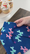 Load and play video in Gallery viewer, Pink &amp; White Stars Dog Bandana
