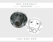Load image into Gallery viewer, Pet Portrait Illustration (DIGITAL)
