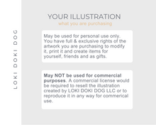 Load image into Gallery viewer, Pet Portrait Illustration (DIGITAL)
