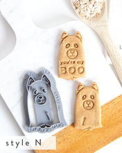Load image into Gallery viewer, &quot;You&#39;re my Boo&quot;  Dog Ghost Shaped Cookie Cutter (20+ styles to choose from)
