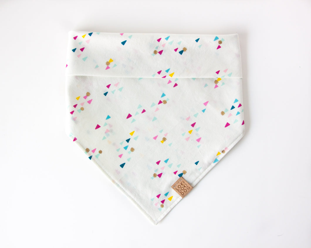 Confetti & Hats - Birthday Dog Bandana & Gotcha Day Dog Bandanas (Reversible Available)