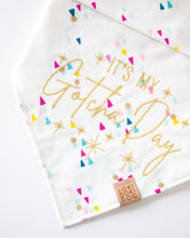 Load image into Gallery viewer, Confetti &amp; Hats - Birthday Dog Bandana &amp; Gotcha Day Dog Bandanas (Reversible Available)
