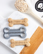 Load image into Gallery viewer, &quot;Birthday Girl&quot; &amp; &quot;Birthday Boy&quot; Bone Shaped Dog Cookie Cutter
