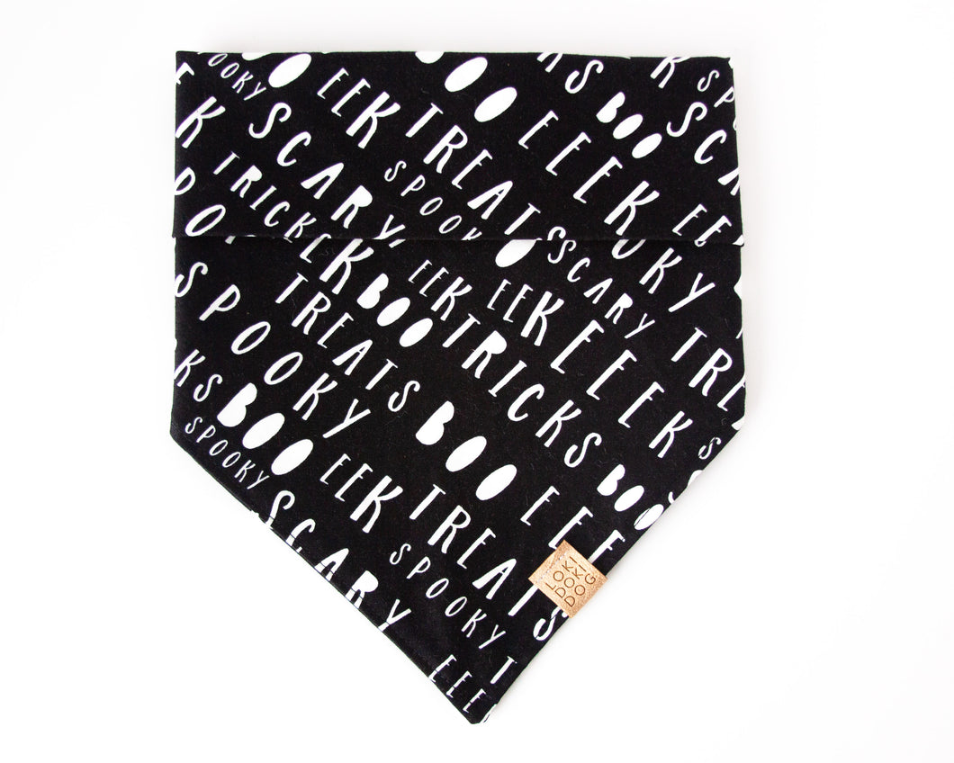 Spooktacular Halloween Dog Bandana (Glow-in-the-dark)