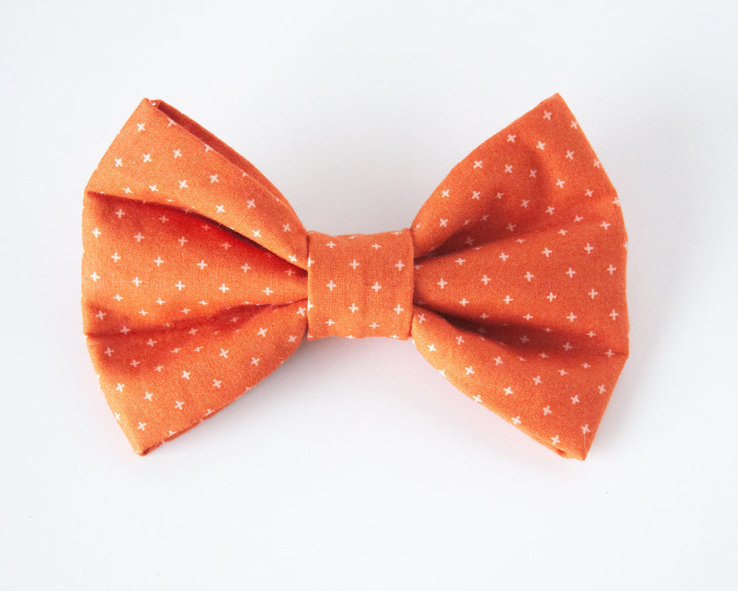 Pumpkin & Spice Dog Bow Tie