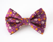 Load image into Gallery viewer, Plum Bouquet Dog Bow Tie
