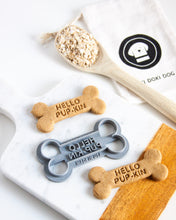 Load image into Gallery viewer, &quot;Hello Pup-kin&quot; Dog Bone Shaped Cookie Cutter
