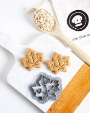 Load image into Gallery viewer, Fall Oak &amp; Maple Leaf Shaped Dog Biscuit Cookie Cutter (Bundle Available)
