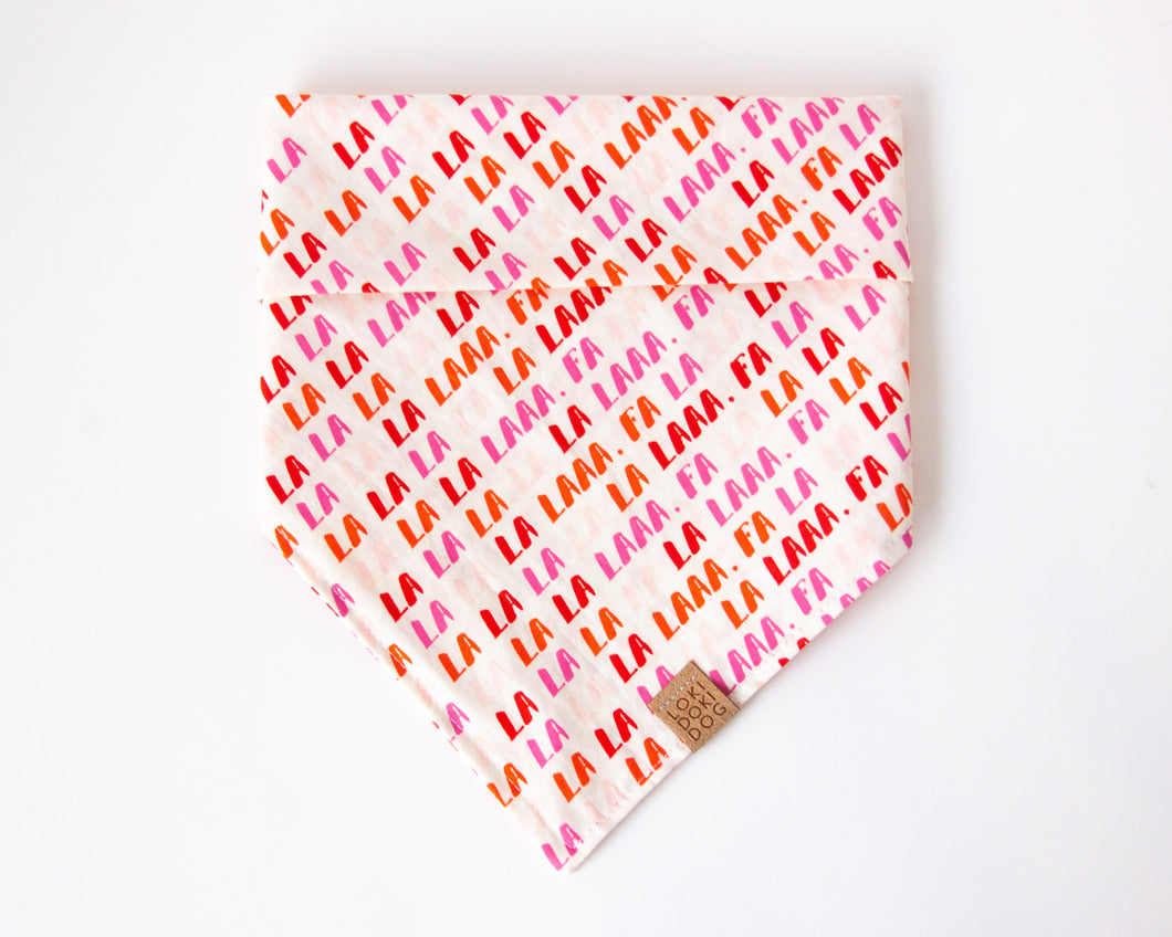 Fa-la-la Cheer Dog Bandana