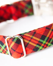 Load image into Gallery viewer, Holiday Plaid Dog Collar (Personalization Available)
