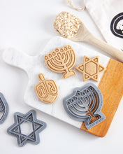 Load image into Gallery viewer, Set of 3 Hanukkah Cookie Cutters-  Hanukkah Dog Cookie Cutters
