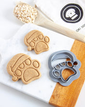 Load image into Gallery viewer, Santa Paws Cookie Cutter-  Christmas Dog Cookie Cutter
