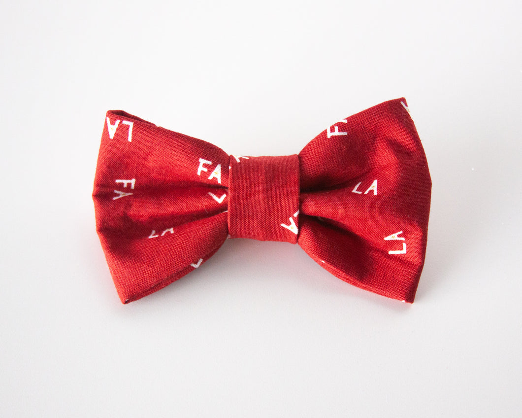 Fa La La Dog Bow Tie