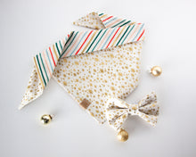 Load image into Gallery viewer, Merry and Bright Dog Bandana (Reversible)
