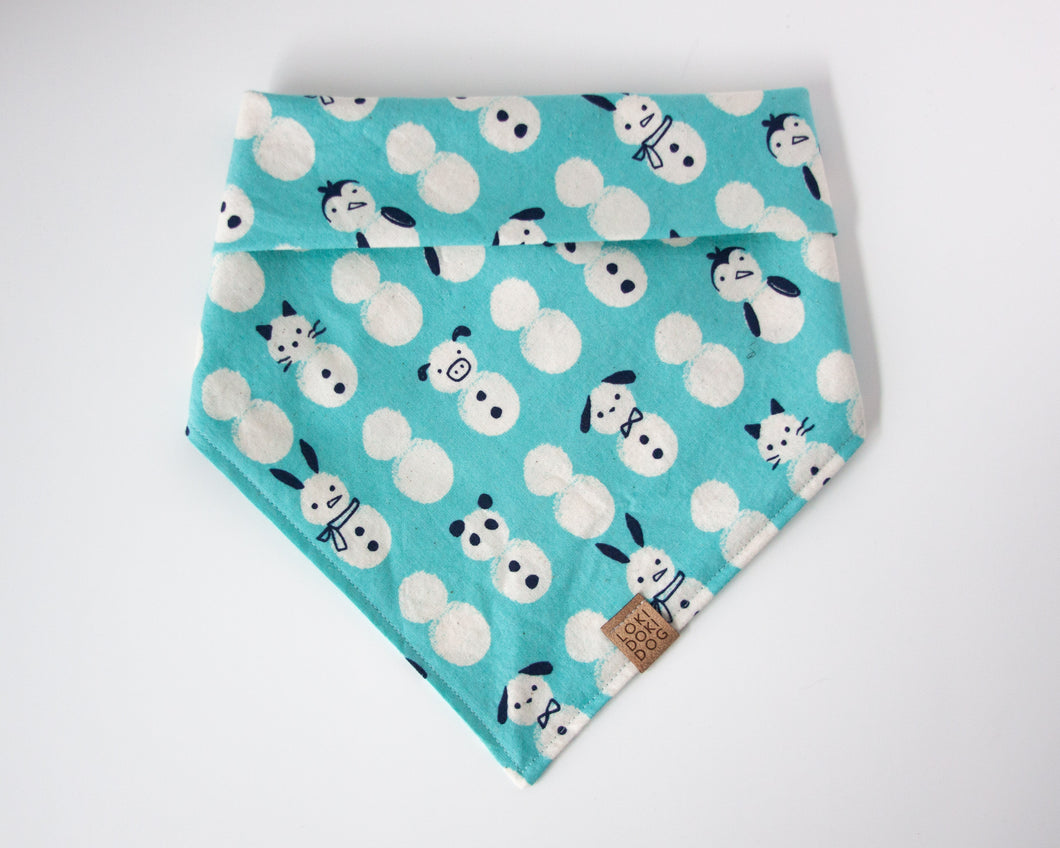 Snow Animals Dog Bandana