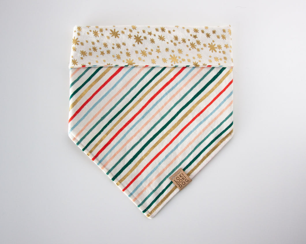 Merry and Bright Dog Bandana (Reversible)