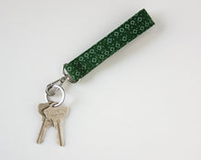 Load image into Gallery viewer, Emerald Charm Keychain Wristlet
