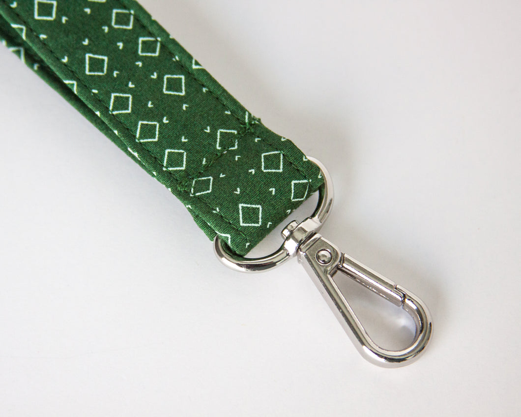 Emerald Charm Keychain Wristlet