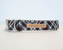 Load image into Gallery viewer, SO Plaid Dark Dog Collar (Personalization Available)
