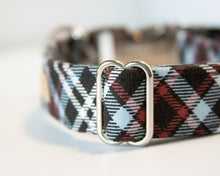 Load image into Gallery viewer, SO Plaid Dark Dog Collar (Personalization Available)
