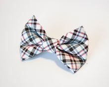 Load image into Gallery viewer, SO Plaid Light Dog Bow Tie
