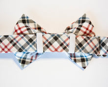 Load image into Gallery viewer, SO Plaid Light Dog Bow Tie
