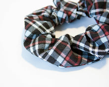 Load image into Gallery viewer, SO Plaid Dark Scrunchie
