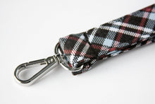 Load image into Gallery viewer, SO Plaid Dark Keychain Wristlet
