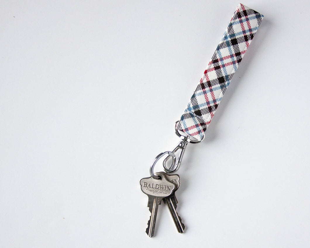 SO Plaid Light Keychain Wristlet