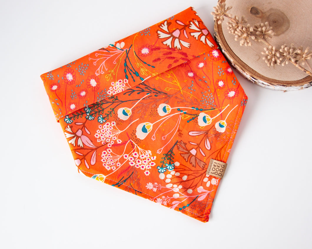 Vibrant Meadow Dog Bandana (Personalization Available)