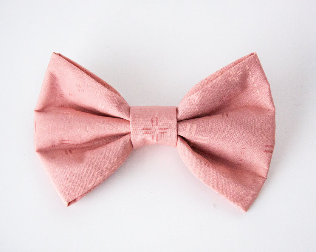 Rosey Pink Bow Tie (Add-On Available)
