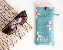 Load image into Gallery viewer, Honey Bees &quot;Dogs &amp; Sunshine&quot; Sunglass Case
