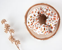 Load image into Gallery viewer, Golden Blooms Scrunchie
