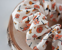 Load image into Gallery viewer, Golden Blooms Scrunchie
