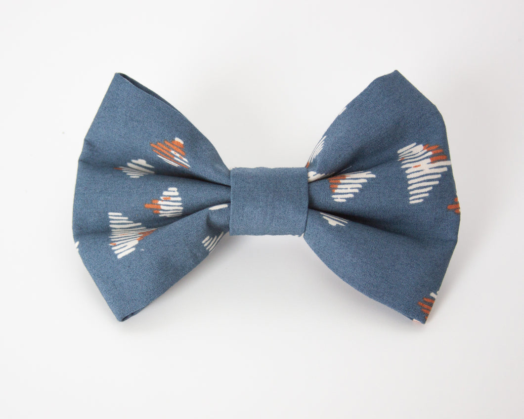 Blue Sahara Dog Bow Tie