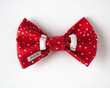 Load image into Gallery viewer, Red Dot Dog Bow Tie
