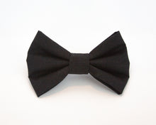 Load image into Gallery viewer, Simply Black Dog Bow Tie
