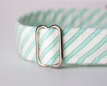 Load image into Gallery viewer, Aqua Stripes Dog Collar
