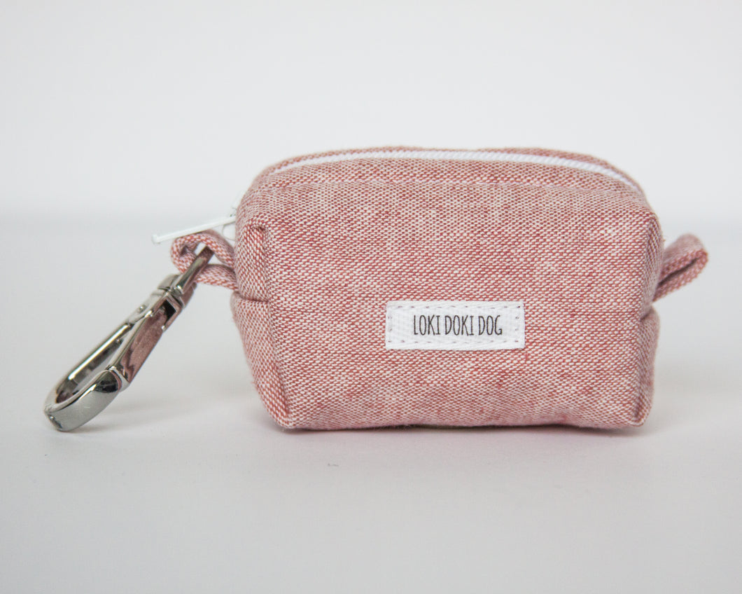 Pink Linen Waste Bag Dispenser