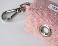 Load image into Gallery viewer, Pink Linen Waste Bag Dispenser
