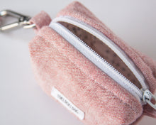 Load image into Gallery viewer, Pink Linen Waste Bag Dispenser
