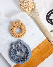 Load image into Gallery viewer, &quot;Deck the Paws&quot; Wreath Shaped Dog Biscuit Cookie Cutter
