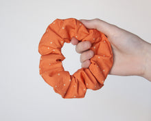 Load image into Gallery viewer, Orange Dot Scrunchie
