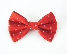 Load image into Gallery viewer, Red Heart XO Dog Bow Tie (Sailor Bow Add-On Available)
